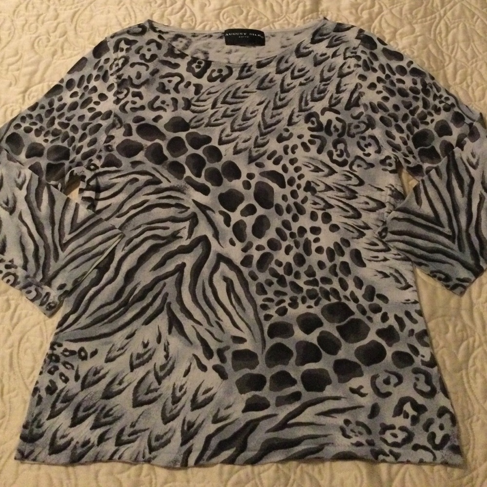 Animal Print Women's Knit Top